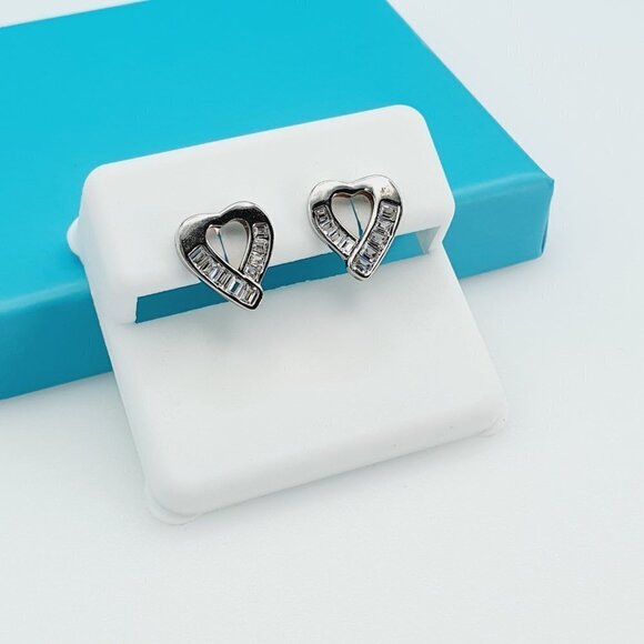 925 Sterling Silver CZ Beautiful Earrings for Women, 1USPAR4210 - Picture 4 of 11